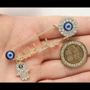Evil eye brooch jewelry positive energy